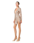 Sequined Plunge Sexy Dress