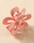 Camel Sweet Hollowed Flower Shape Claw Clip - Toi ‘n’ Moi Ltd