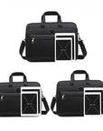 Men Shoulder Messenger Bag Waterproof Travel Business Work Laptop Bag Briefcase - Toi ‘n’ Moi Ltd