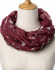 Womens Ladies Christmas Festive Scarf Santa Claus Snowman Print Winter Gifts UK - Toi ‘n’ Moi Ltd