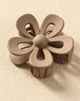Camel Sweet Hollowed Flower Shape Claw Clip - Toi ‘n’ Moi Ltd