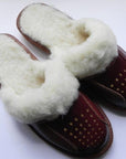 Women`S/Ladies Winter Slippers 100% Natural Leather&Sheepw - Toi ‘n’ Moi Ltd