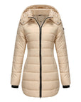 Women Winter Long Parka Quilted Coat Hooded Ladies Warm Padded Puffer Jacket - Toi ‘n’ Moi Ltd