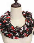 Womens Ladies Christmas Festive Scarf Santa Claus Snowman Print Winter Gifts UK - Toi ‘n’ Moi Ltd