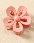 Camel Sweet Hollowed Flower Shape Claw Clip - Toi ‘n’ Moi Ltd