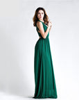 Plunge Green Gown