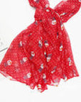 Womens Ladies Christmas Festive Scarf Santa Claus Snowman Print Winter Gifts UK - Toi ‘n’ Moi Ltd