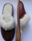 Women`S/Ladies Winter Slippers 100% Natural Leather&Sheepw - Toi ‘n’ Moi Ltd