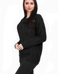 Women Long Sleeve Chunky Cable Knitted Crew Neck Winter Sweater Jumper Top - Toi ‘n’ Moi Ltd