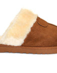 WOMENS LADIES FAUX FUR LINED SLIP on COMFY WARM WINTER SLIPPERS MULES SHOES SIZE - Toi ‘n’ Moi Ltd