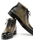 Paul Parkman Men's Green Patina Ankle Boots (ID