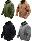 Men Casual Coat Tactical Recon Fleece Jacket Full Zip Army Hoodie Combat Hoody - Toi ‘n’ Moi Ltd