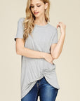 Short Sleeve Knot Tunic