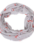 Womens Ladies Christmas Festive Scarf Santa Claus Snowman Print Winter Gifts UK - Toi ‘n’ Moi Ltd