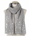 Womens Ladies Christmas Festive Scarf Santa Claus Snowman Print Winter Gifts UK - Toi ‘n’ Moi Ltd