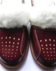 Women`S/Ladies Winter Slippers 100% Natural Leather&Sheepw - Toi ‘n’ Moi Ltd