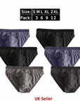 Mens Classic Sports Soft Cotton Underwear Ribbed Slips Fit Briefs Pants S-XL Lot - Toi ‘n’ Moi Ltd
