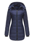Women Winter Long Parka Quilted Coat Hooded Ladies Warm Padded Puffer Jacket - Toi ‘n’ Moi Ltd
