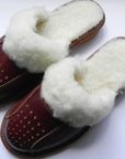 Women`S/Ladies Winter Slippers 100% Natural Leather&Sheepw - Toi ‘n’ Moi Ltd