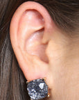 Ae0333-Glitter Epoxy Stud Earrings - Toi ‘n’ Moi Ltd