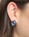 Ae0333-Glitter Epoxy Stud Earrings - Toi ‘n’ Moi Ltd