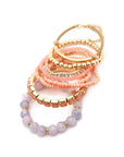 Multicolor Bead Bracelet Set