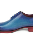 Paul Parkman Goodyear Welted Wholecut Oxfords Blue & Turquoise (ID