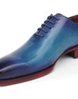 Paul Parkman Goodyear Welted Wholecut Oxfords Blue & Turquoise (ID