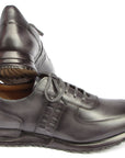 Paul Parkman Men's Gray & Black Patina Sneakers (ID