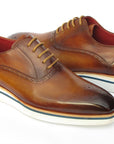 Paul Parkman Smart Casual Men's Brown Oxfords (ID