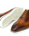 Paul Parkman Smart Casual Men's Brown Oxfords (ID