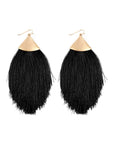 Oversized Tassel Drop Earrings