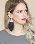 Oversized Tassel Drop Earrings