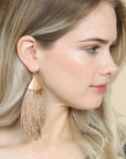 Oversized Tassel Drop Earrings