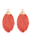 Oversized Tassel Drop Earrings