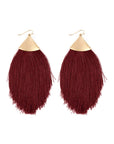 Oversized Tassel Drop Earrings