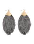 Oversized Tassel Drop Earrings