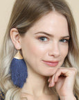 Oversized Tassel Drop Earrings