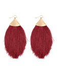 Oversized Tassel Drop Earrings