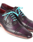 Paul Parkman Handsewn Captoe Oxfords Purple (ID