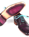 Paul Parkman Handsewn Captoe Oxfords Purple (ID