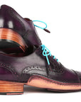 Paul Parkman Handsewn Captoe Oxfords Purple (ID