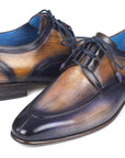 Paul Parkman Ghillie Lacing Camel & Purple Dress Shoes (ID