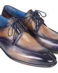 Paul Parkman Ghillie Lacing Camel & Purple Dress Shoes (ID