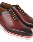 Paul Parkman Men's Smart Casual Wholecut Oxfords Bordeaux (ID