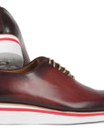 Paul Parkman Men's Smart Casual Wholecut Oxfords Bordeaux (ID