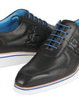 Paul Parkman Men's Casual Shoes Black Floater Leather (ID