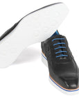 Paul Parkman Men's Casual Shoes Black Floater Leather (ID