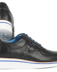 Paul Parkman Men's Casual Shoes Black Floater Leather (ID