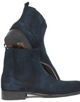 Paul Parkman Navy Suede Chelsea Boots (ID